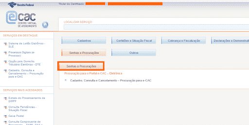 Procuração eCac: Como cadastrar ou revogar a procuração eletrônica na RFB