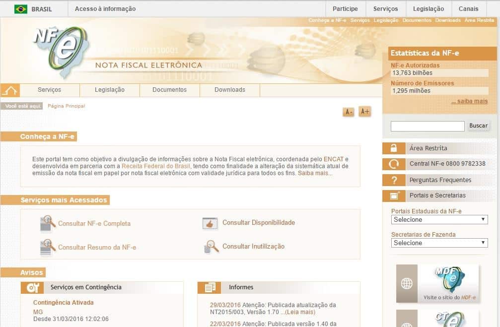 Consulta NFe